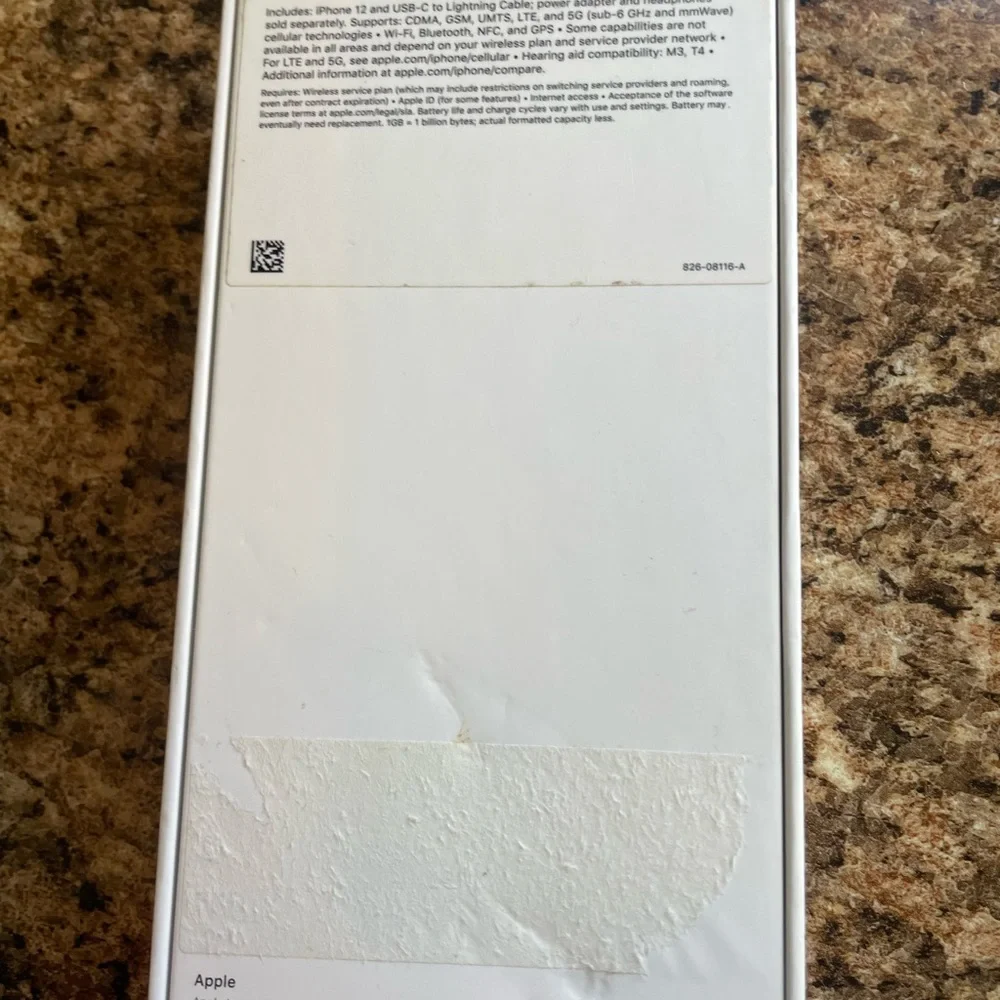 Sleek Smartphone‎ with Black empty box